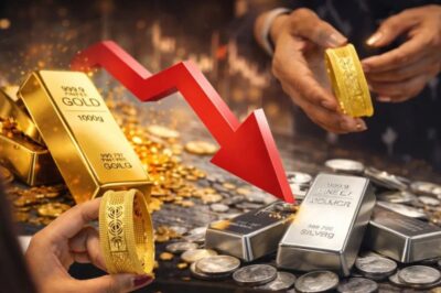 चांदी ने फिर गौता लगाया, सोना भी हुआ ढेर! जानें आज Gold-Silver Price